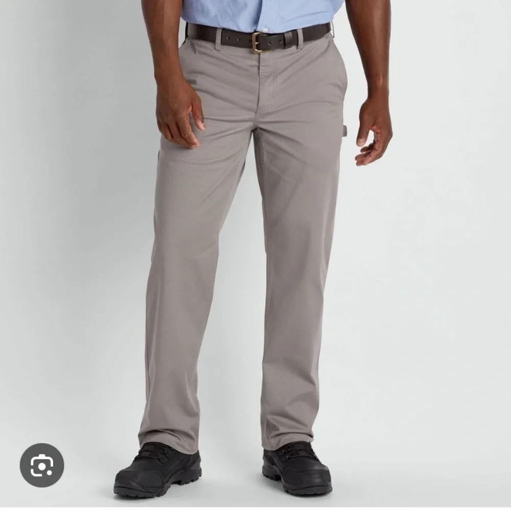 Duluth trading 40 grit Men's Gray carpenter Pants slim fit workwear office 44x30